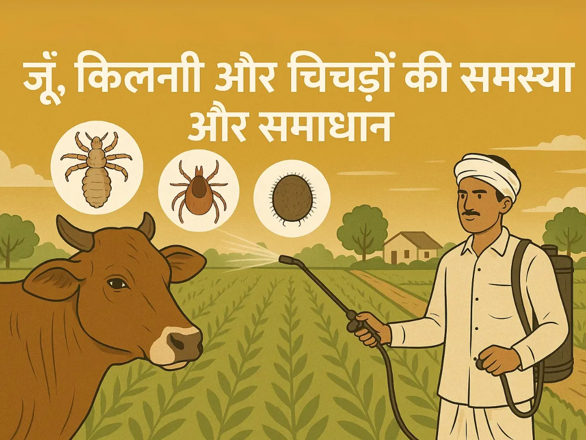 जूँ, किलनी और चिचड़ों की समस्या और समाधान