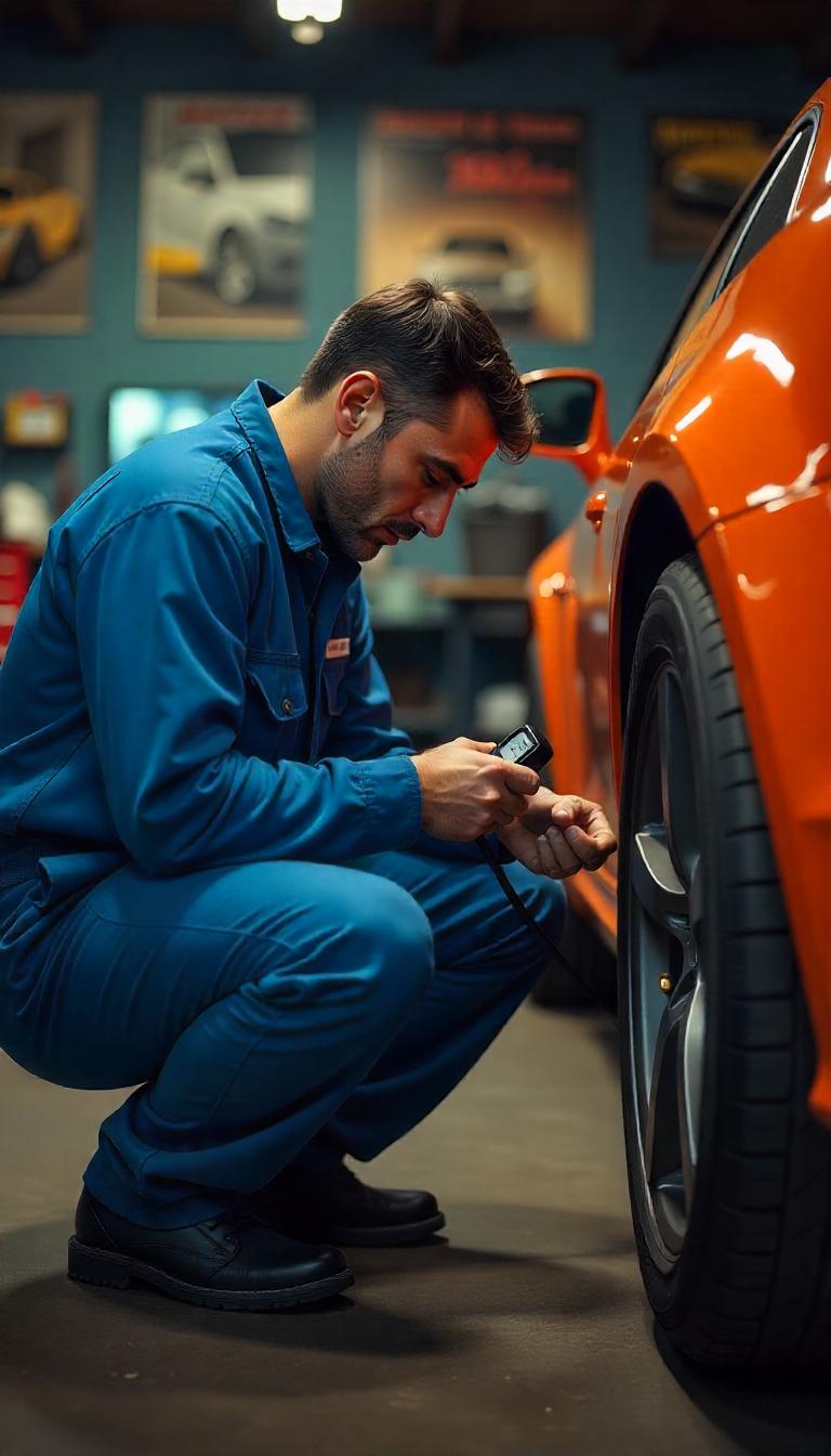 Importance of tire pressure.